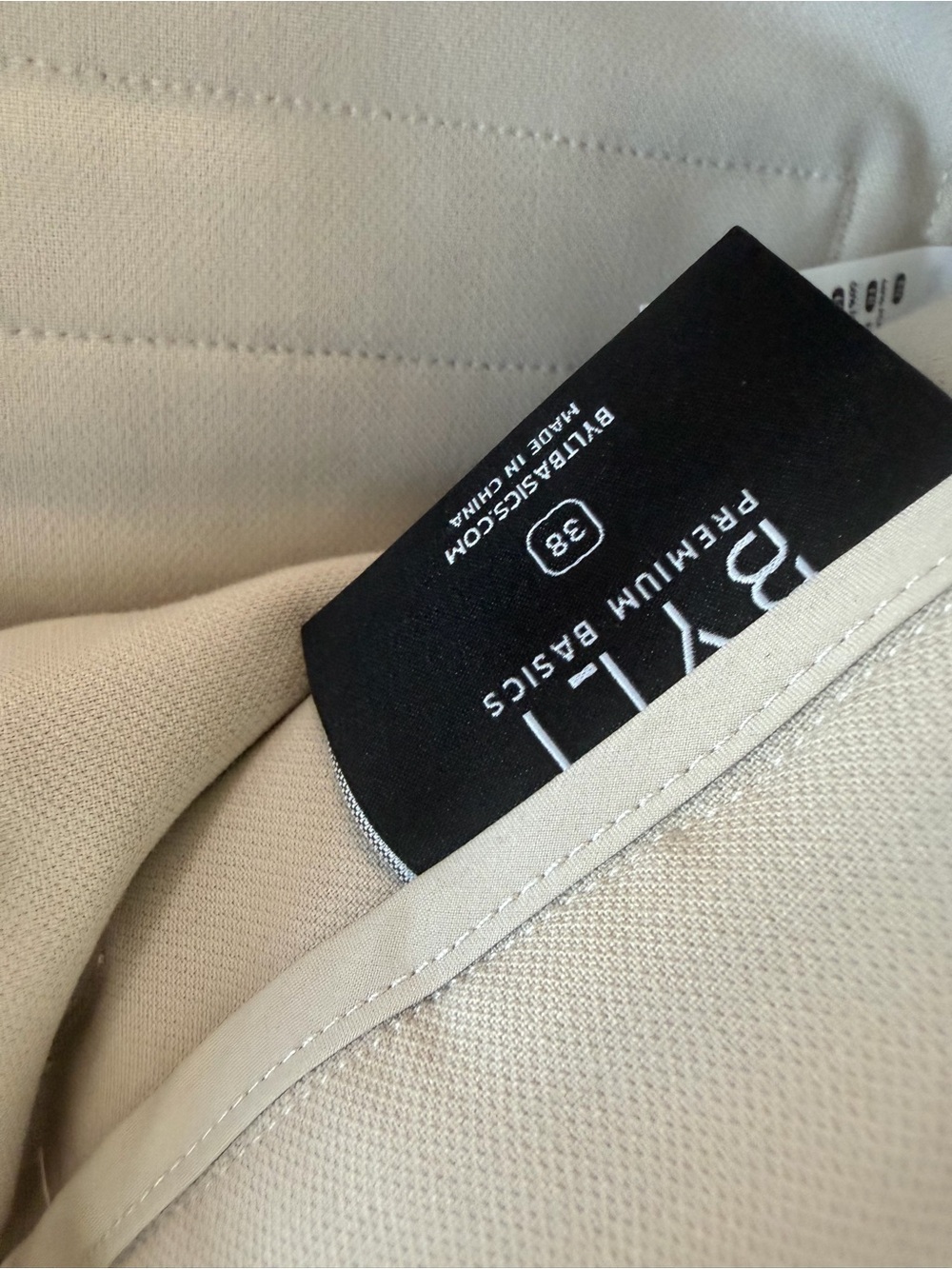 BYLT Premium Basics Executive Pant 2.0 Straight Dove Gray Size 38 - Picture 4 of 7